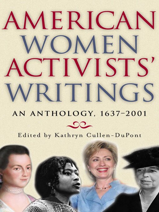 Upplýsingar um American Women Activists' Writings eftir Kathryn Cullen-DuPont - Biðlisti